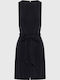 Women's Sleeveless One-piece Shorts Black