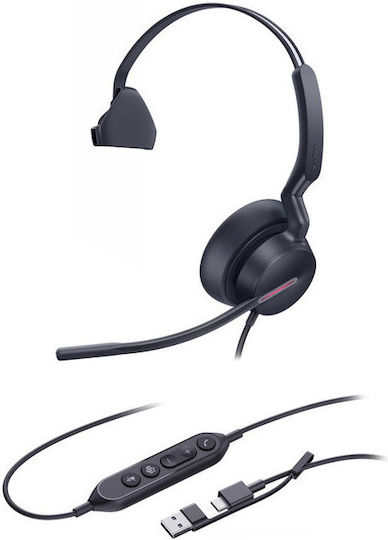 Yealink VOIP-Headset Uh46 Mono Usb-c/a Kabelgebunden 1308242