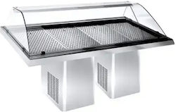 Niki Inox Fisch-Display Υ120xΠ290xΒ90cm CCVI.F2232S.2
