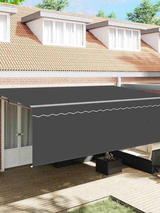 vidaXL Τέντα Βεράντας Γκρι 5x3m