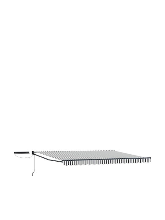 vidaXL Terrasse Markise Grau 4x3m