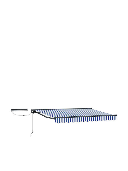 vidaXL Cort Terasă Albastru 3.5x2m