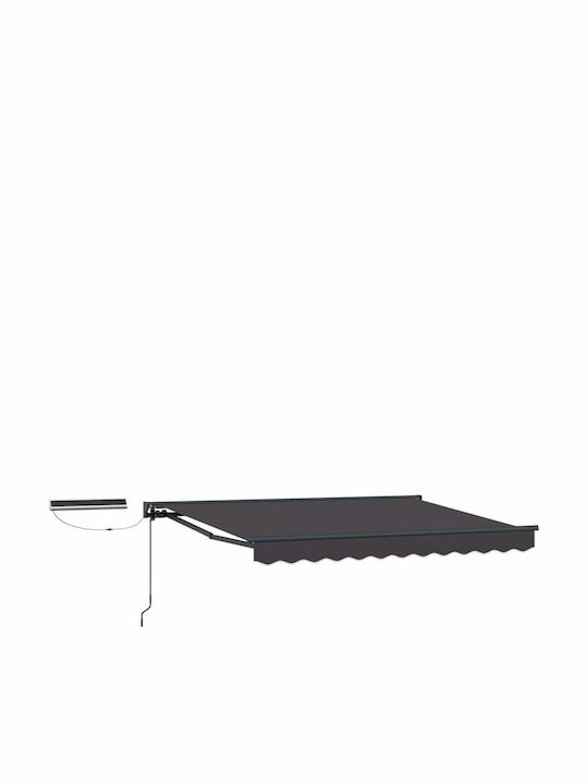 vidaXL Terrasse Zelt Grau 3,5x2,5m