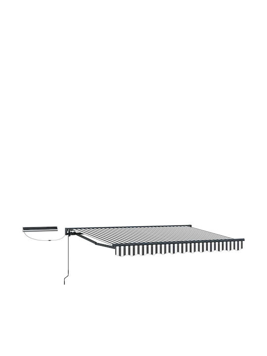 vidaXL Markise Terrasse Grau 3,5x2,5m