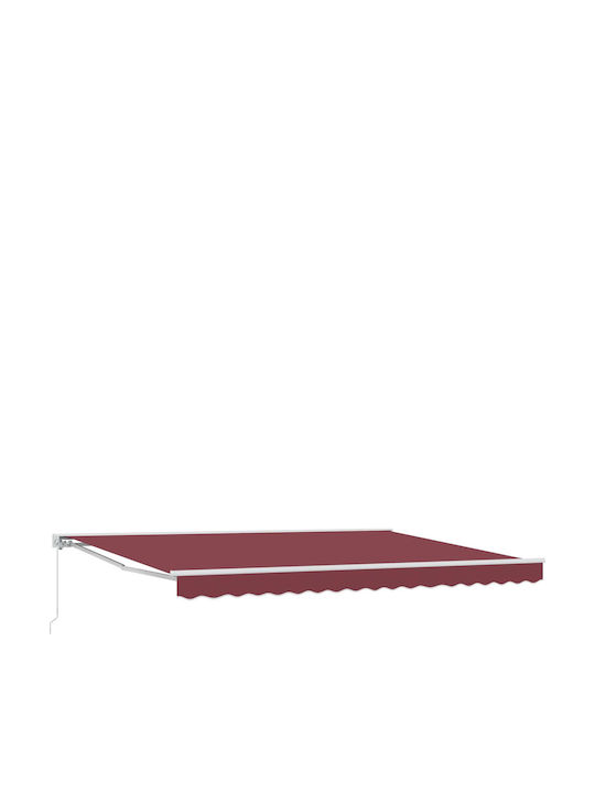 vidaXL Terrasse Zelt Burgundisch 4x3m
