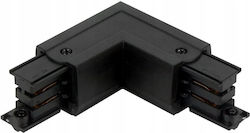 Eko-light Connector L 3 Phase Track Lumicanto Right Black Power Prime