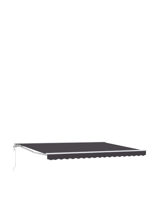 vidaXL Terrasse Zelt Grau 4x3m