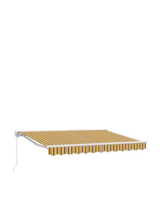 vidaXL Τέντα Βεράντας Κίτρινη 3x2.5m