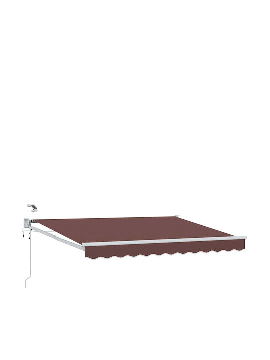 vidaXL Brown Terrace Tent 3x2.5m