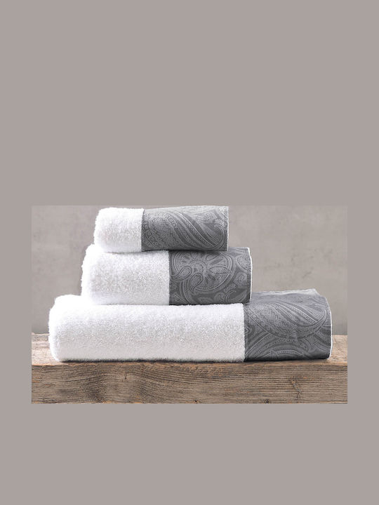 Rythmos Set of Bath Towels 3 pcs Charisma Grey ...