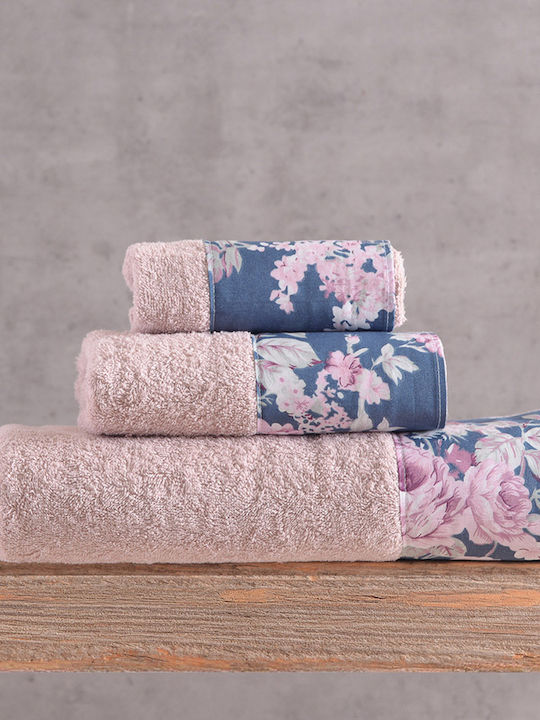 Rythmos Set Bath Towels 3 pcs Springtime Powder...