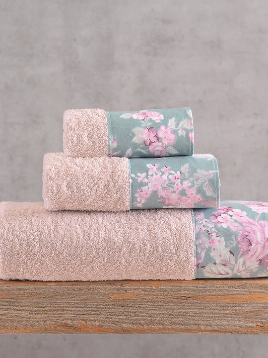 Rythmos Set Bath Towels 3 pcs Springtime Powder Green Weight 500gr/m²