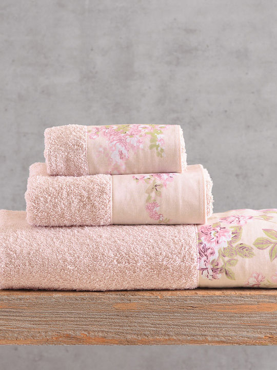 Rythmos Set of Bath Towels 3 pcs Springtime Pow...