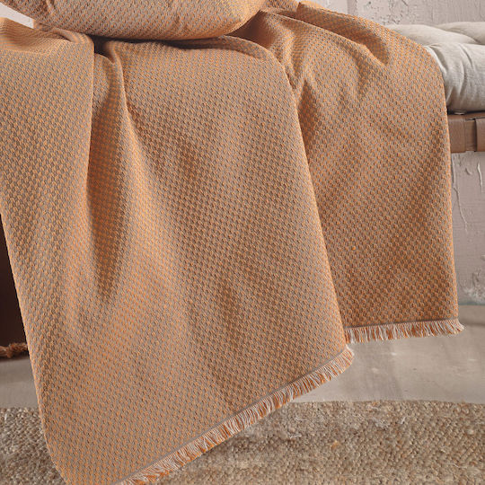 Rythmos Rami Διθέσιου Καναπέ Δύο 'Οψεων Π180xΜ240cm Τερακοτα