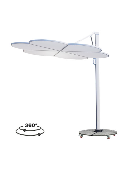 Professional Floor Parasol Circular Aluminum Ca...