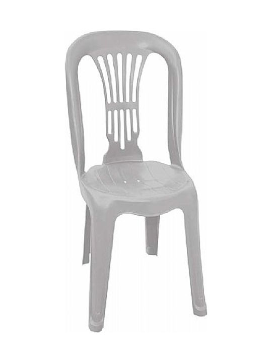 Outdoor Chair Plastic Vienna White 40x40x88cm