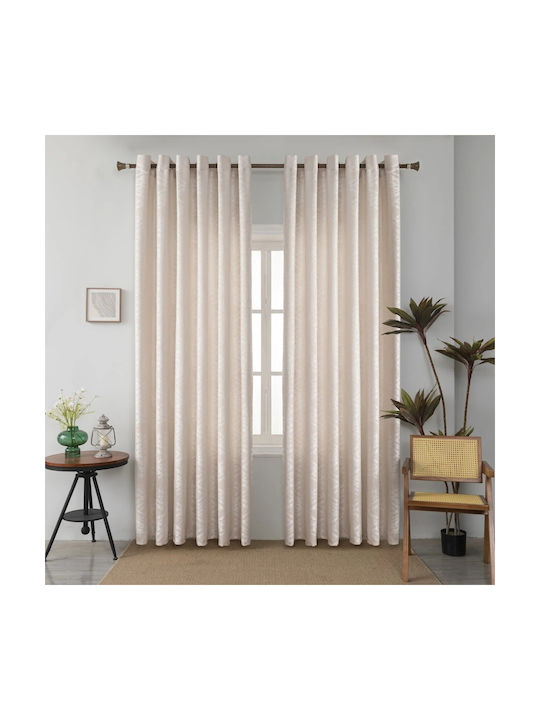 My Home Luxury Curtain With Ecru Grommets 270x280cm