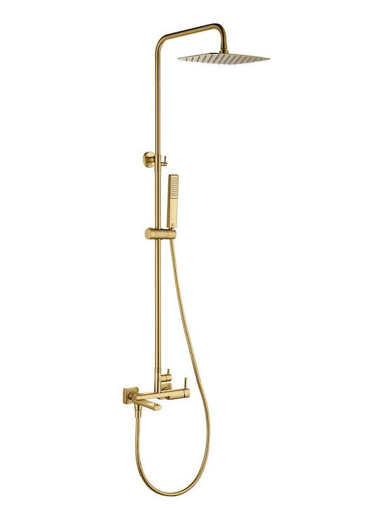 Imex Shower Column with Mixer Gold