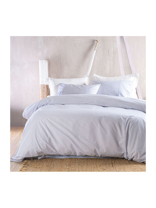 Rythmos Motiv Σετ Κουβερλί Μονό Βαμβακερό Γαλαζιο 160x240cm