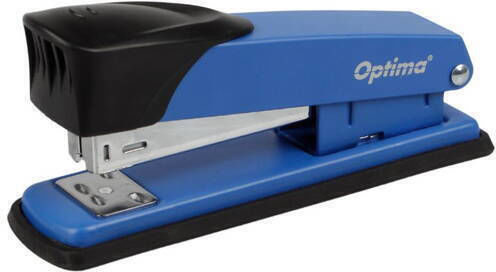 Agrafatoare Metalică Optima Ms30 Albastră Capacitate De Capsare 30 Foi 136x58x40mm Agrafe 24/6 26/6 24/8