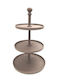 InTheBox Metallic Tiered Appetizer Stand Pink W21xL21xH35cm