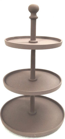 InTheBox Μεταλλική Εταζέρα Ροζ Π21xΜ21xΥ35cm