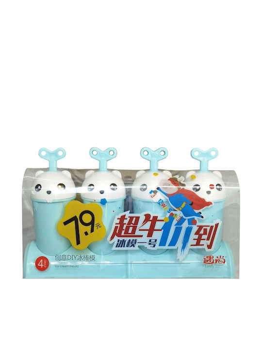 XMASfest Bakeware Tin Ice Cream Ice Lolly Plastic 22x13cm 4 Pieces