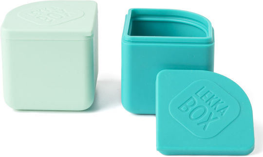 Lekkabox Set Silicone Lunch Boxes With Compartments 2 Pieces