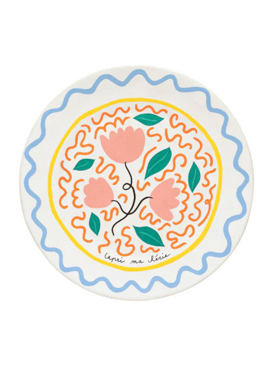Costa Nova Summer Bliss Serving Plate Shallow Ceramic with Diameter 27cm