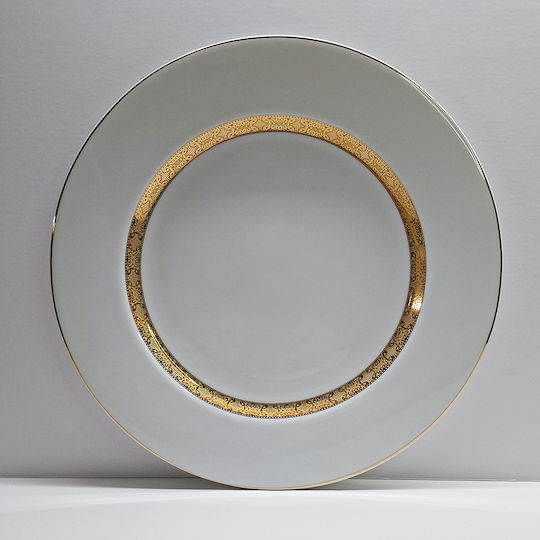 Christinholm Servierplatte aus Porzellan Gold 27cm
