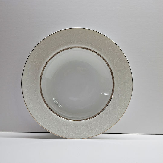Christinholm Πιάτο Βαθύ από Πορσελάνη Χρυσό 23cm