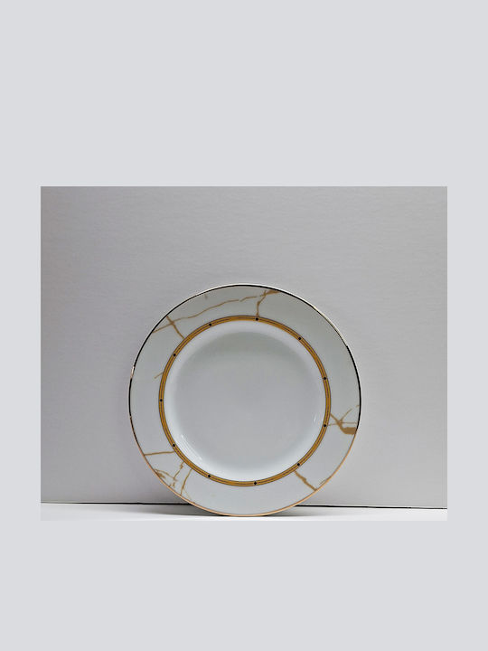 Christinholm Πιάτο Γλυκού από Πορσελάνη Χρυσό 19.5cm 40τμχ