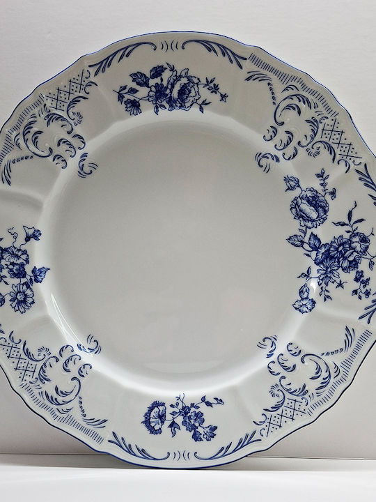 Πιατέλα Σερβιρίσματος από Πορσελάνη Μπλε