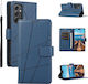 5g Pu Wallet Piele / Silicon Albastru Galaxy M34