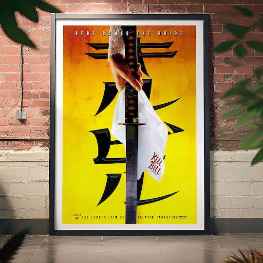 Poster Kill Bill Vol 1 Here Comes Bride Mv310 21cm X 30cm Λευκό Κάδρο Pvc
