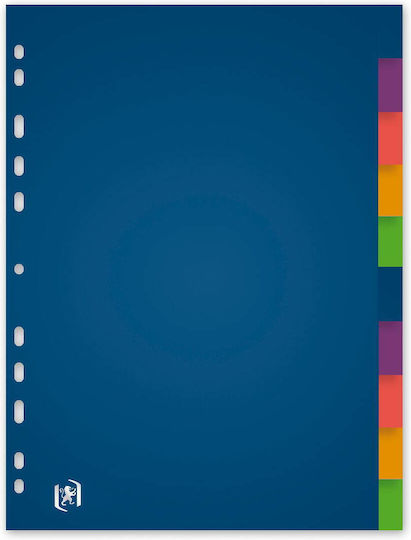 Oxford Divizoare Din Plastic Colorate A4 120 Microni Set 10 Culori Oxford