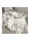 Rythmos Duvet Cover Set 240x260cm Super Double with 2 Pillowcases Ecru