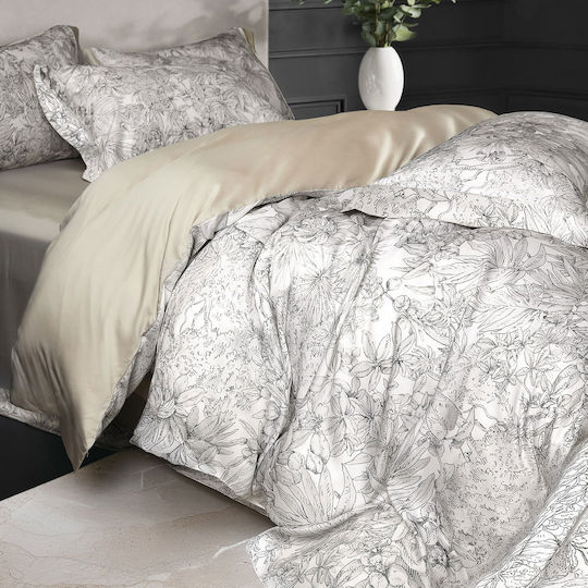 Rythmos Σετ Παπλωματοθήκη 240x260cm Υπέρδιπλη με 2 Μαξιλαροθήκες Eclair
