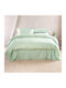 Rythmos Rythmos Cotton Duvet Cover Set 230x250cm Extra with 2 Pillowcases & 2 Bed Sheets Mint