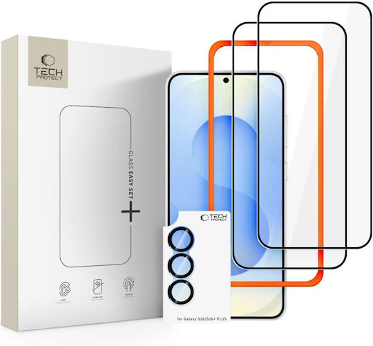 Tech-Protect Easy Set+ Gehärtetes Glas 3 Stücke Galaxy S26