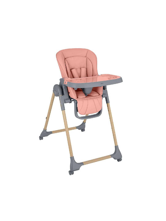 Kikka Boo Olive 2 Foldable Pink Baby Highchair