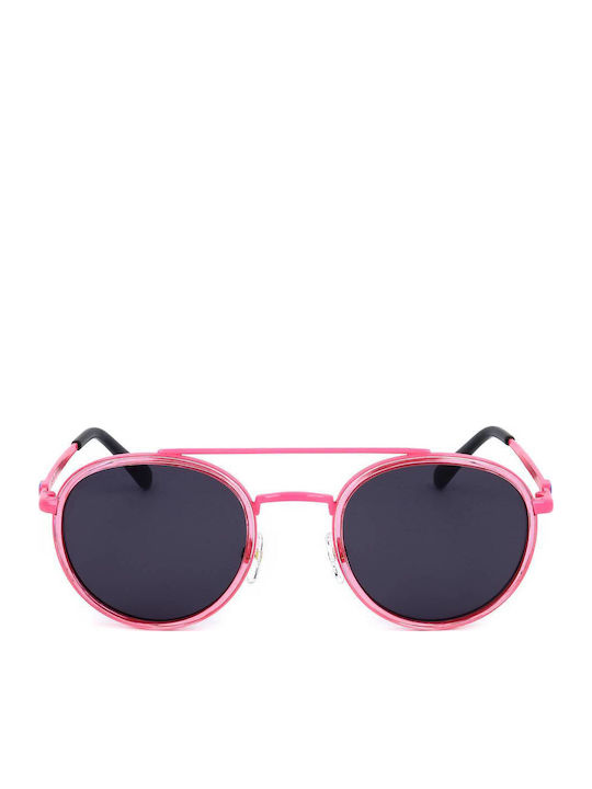 Chiara Ferragni Women's Sunglasses with Pink Frame and Black Lens