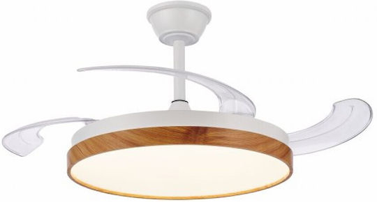 Spot Light Ανεμιστήρας Οροφής 10.7cm με Φως Λευκός