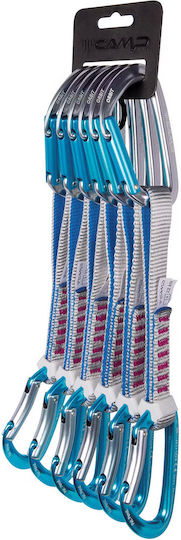 Camp Orbit Express Ks 18 Cm Carabine De Alpinism Set 6 Bucăți Gri Albastru Fucsia