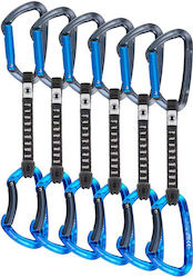 Skylotec Lime Set Ul Climbing Quickdraws 6 Pack 12 Cm Anthracite Electric Blue