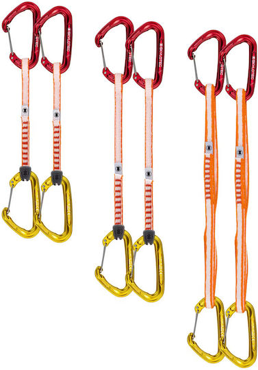 Skylotec Fly-weight Evo Set Ul Climbing Quickdraws 6 Pack 12 Cm Red Gold