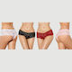 Set of 4 Sexy Floral Lace Panties 4 in 1 Box Multicolour