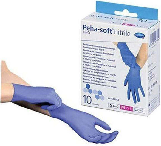 Hartmann Peha-soft Ръкавици Нитрил Без Прах 10 Броя