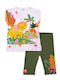 Kids Set with Leggings Summer 2pcs White