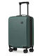 CabinFly Cabin Hard Green Travel Suitcase with 4 Wheels Height 55cm